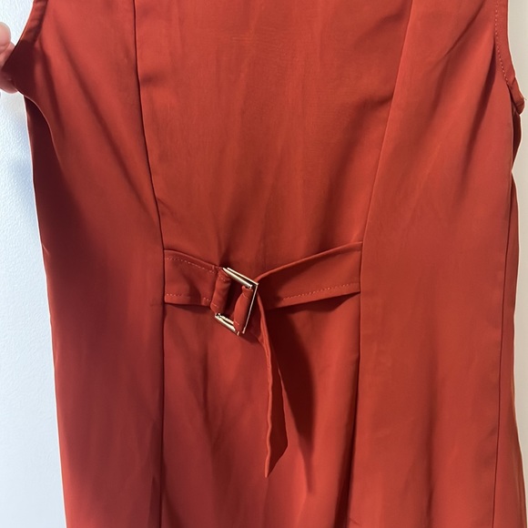 Orange/red Dynamite flowy vest - Picture 4 of 4